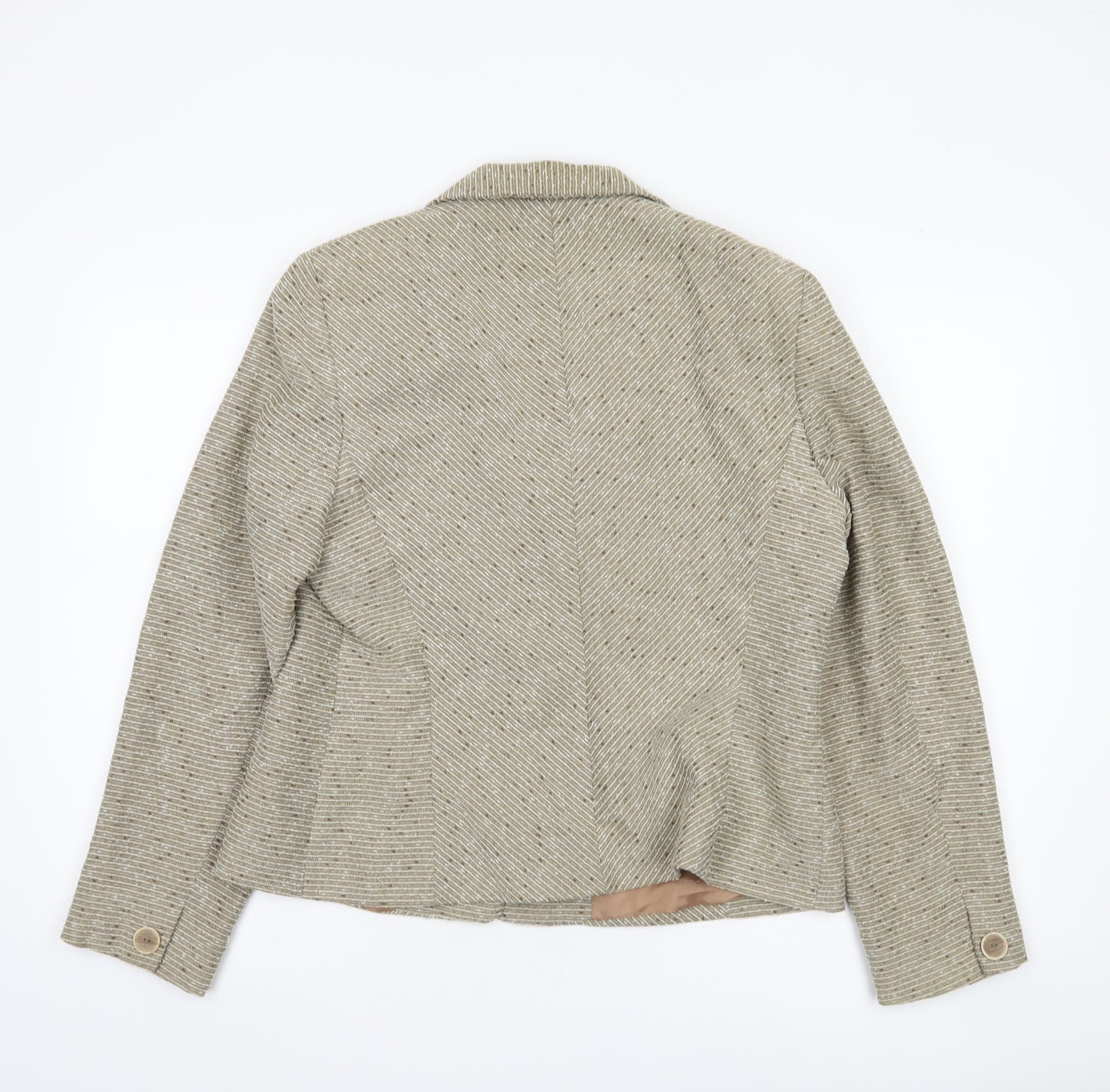 Alex & Co. Women's Beige Blazer, Size 14, Striped