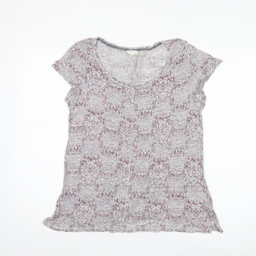 White Stuff Women's Floral Multicoloured T-Shirt, Size 12