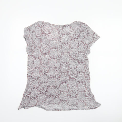 White Stuff Women's Floral Multicoloured T-Shirt, Size 12