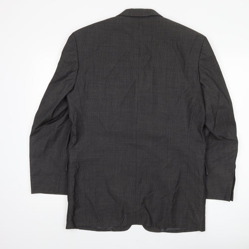 Austin Reed Men's Black Short Wool Blazer, 38S