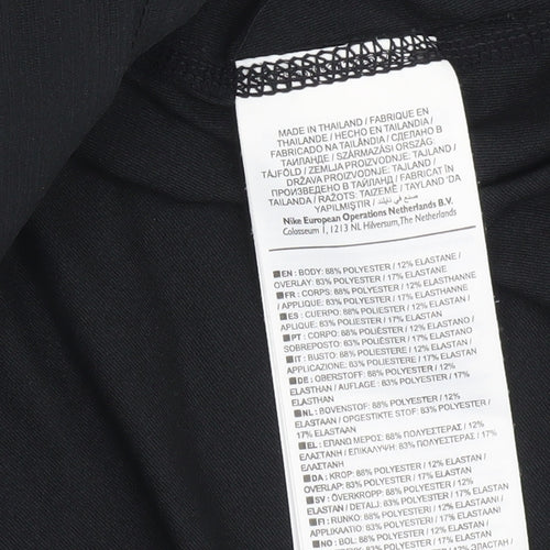 Nike Women's Black Gym T-Shirt M - Stretchy Activewear