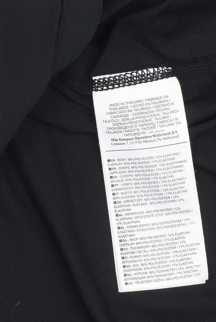 Nike Women's Black Gym T-Shirt M - Stretchy Activewear
