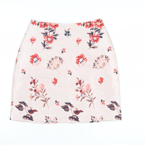 H&M Women's Multicoloured Floral Pencil Skirt Size 6