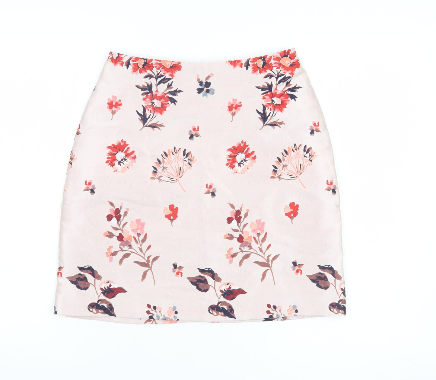 H&M Women's Multicoloured Floral Pencil Skirt Size 6