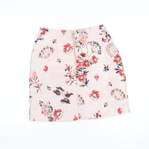 H&M Women's Multicoloured Floral Pencil Skirt Size 6