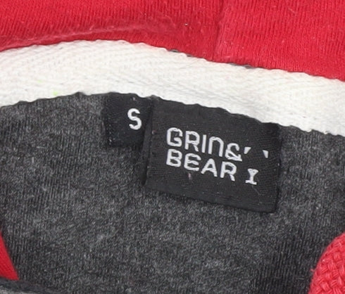 Grin & Bear Unisex Grey Pullover Hoodie S