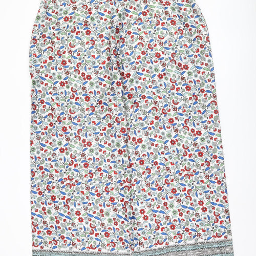 Boden Women's Multicoloured Floral Trousers - Size 22