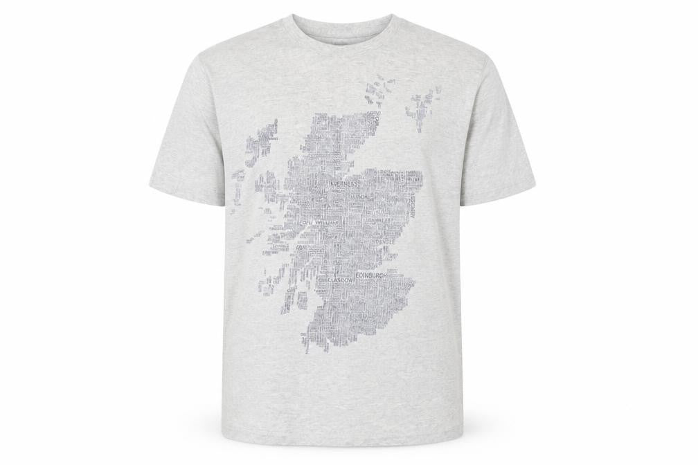 Urban Pirate Men's Grey Graphic Print T-Shirt, M
