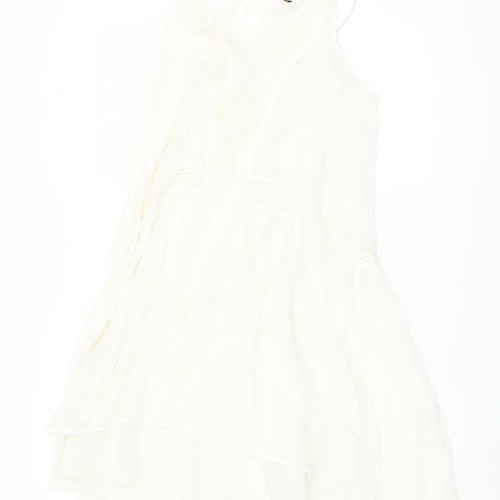 Zara Women's Ivory XS Sleeveless Slip Dress