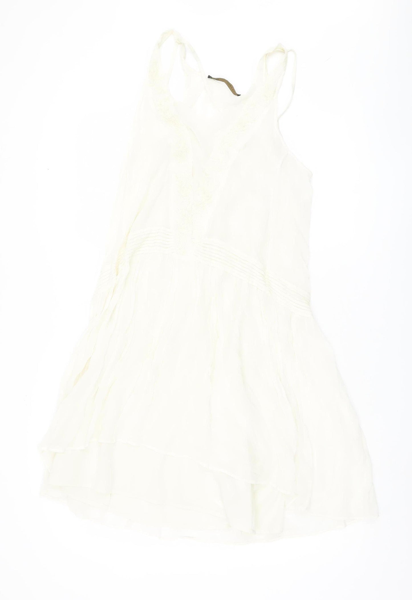 Zara Women's Ivory XS Sleeveless Slip Dress
