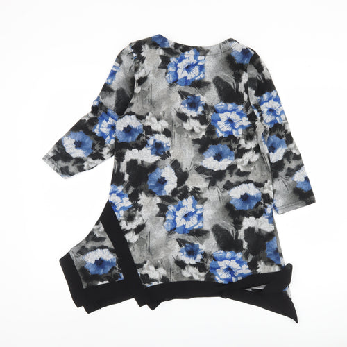 Izabel London Women's Blue Floral Top Size 8