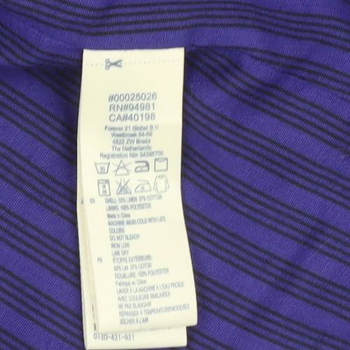 I LOVE H81 Women's Purple Cotton Blazer L