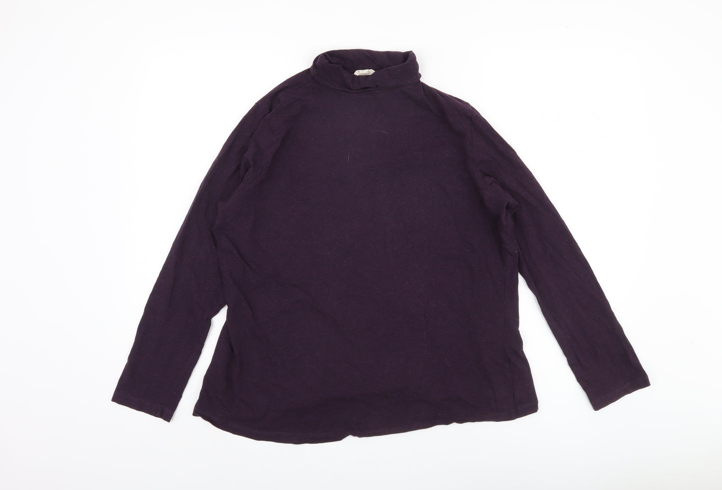 Seasalt Cornwall Women's Purple Roll Neck Top Size 18