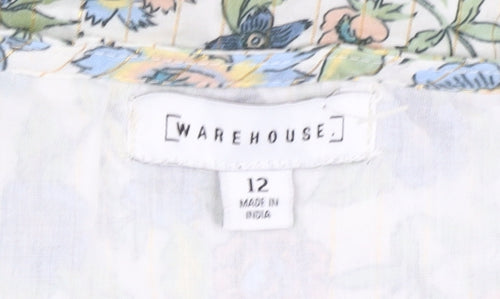 Warehouse Women’s Multicoloured A-Line Midi Dress Size 12