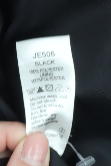 Marisota Women's Black Duffle Coat Size 24 Plus Hooded