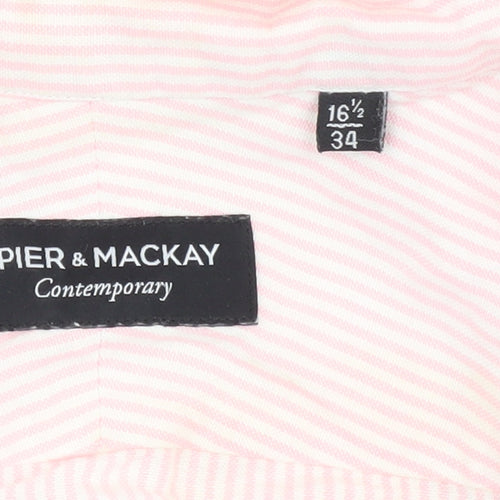 Spier & Mackay Men's Pink Striped Button-Up Shirt