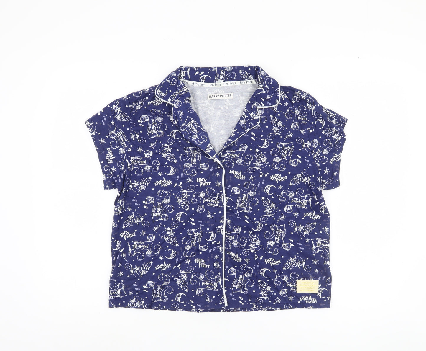 Harry Potter Women's Blue Pyjama Top, Size 10-12
