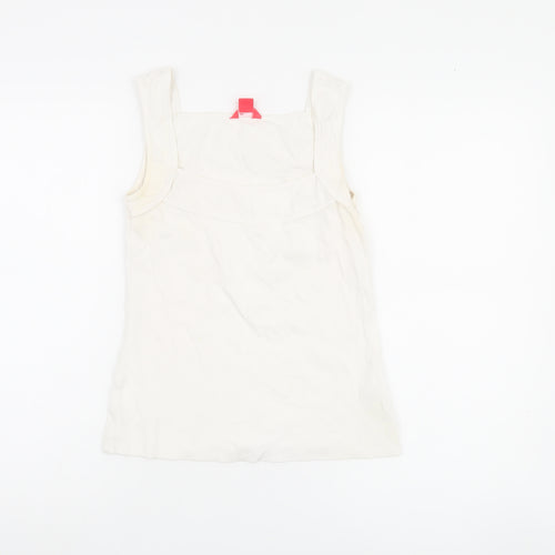 Monsoon Women's White Size 10 Sleeveless Tank