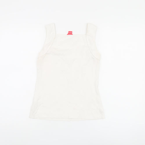 Monsoon Women's White Size 10 Sleeveless Tank
