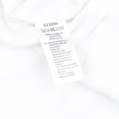 Monsoon Women's White Size 10 Sleeveless Tank