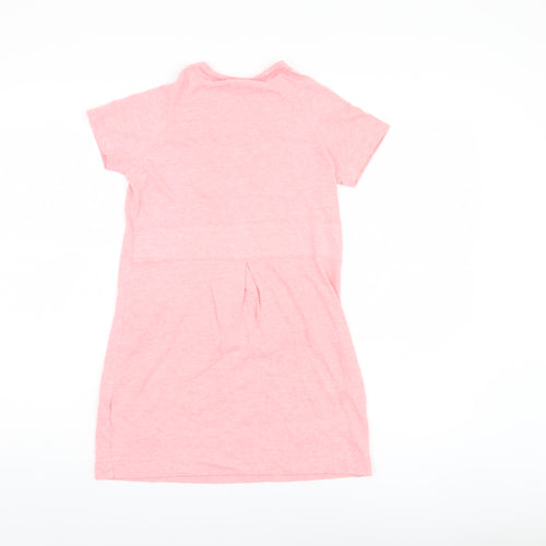 Nike Girls Pink T-Shirt Dress, Size 10-12 Years, Casual Style
