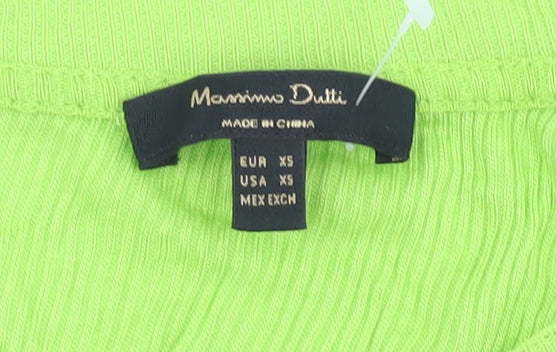 Massimo Dutti Women's Green XS Tank Top