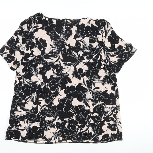 Dorothy Perkins Women's Black Floral Blouse Size 14