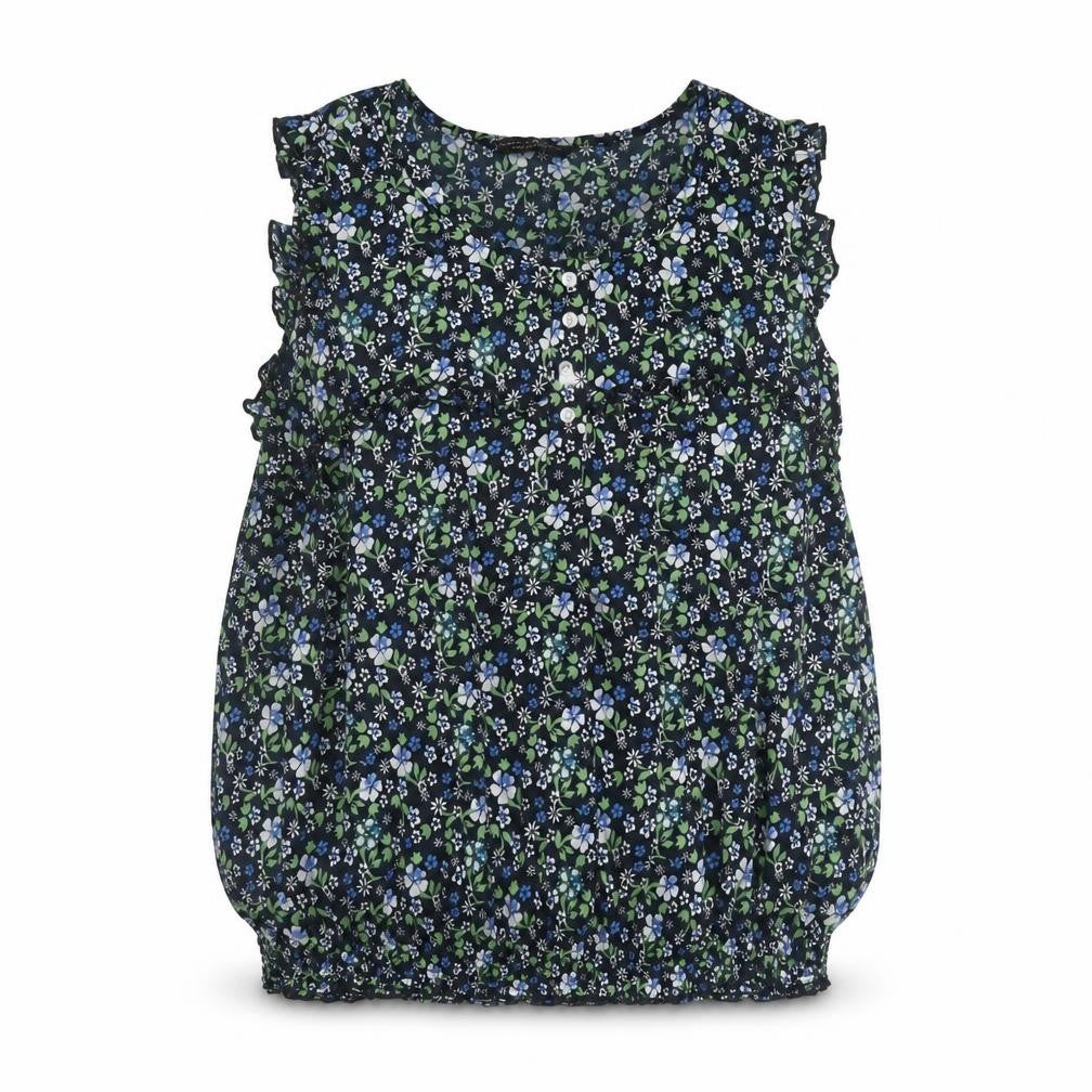 Front view of Dorothy Perkins Women's Floral Tunic Blouse, size 14