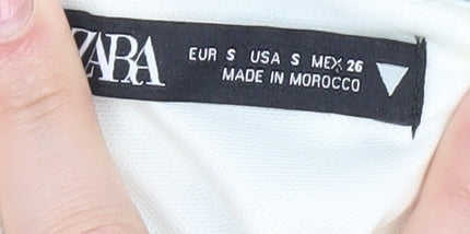 Zara Women's Multicoloured Floral A-Line Dress S