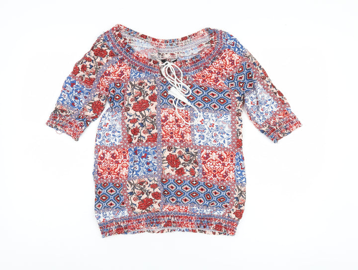 Max Women's Multicoloured Floral Top Size 10
