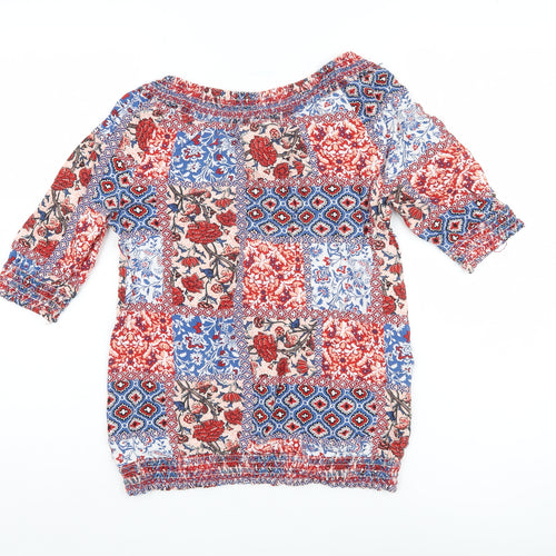 Max Women's Multicoloured Floral Top Size 10