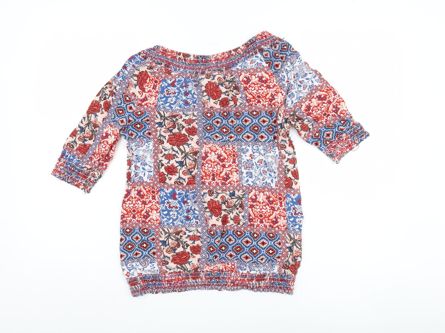 Max Women's Multicoloured Floral Top Size 10