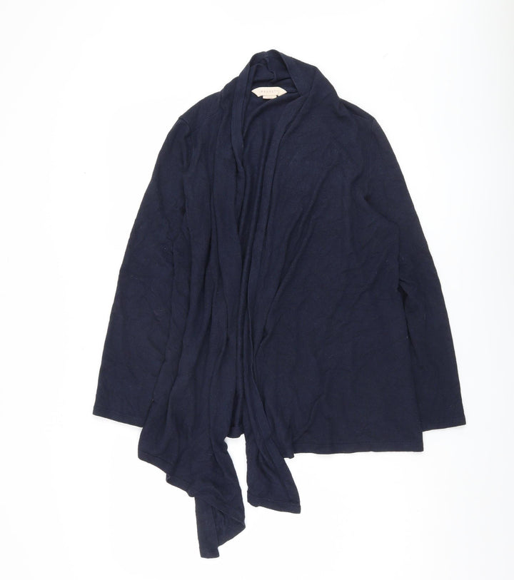 Mauvette Women's Blue Open Front Cardigan Size 14 - Stylish & Cosy