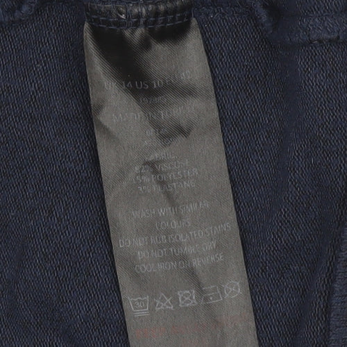 Mauvette Women's Blue Open Front Cardigan Size 14 - Stylish & Cosy