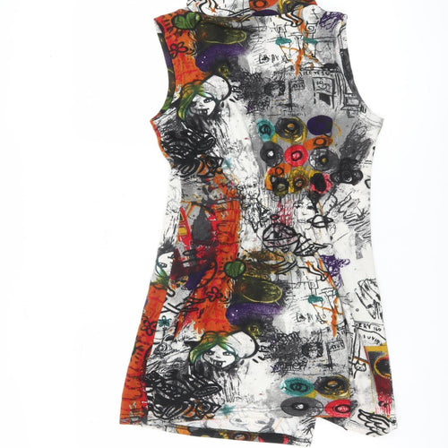 Quiz Women's Multicoloured Cowl Neck Tank Top S