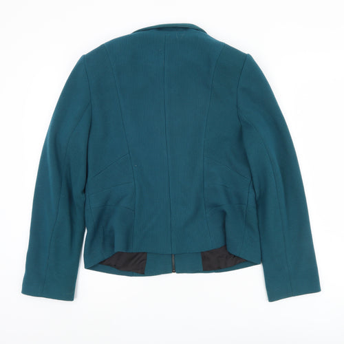 Marks and Spencer Women's Green Zip Jacket Size 14