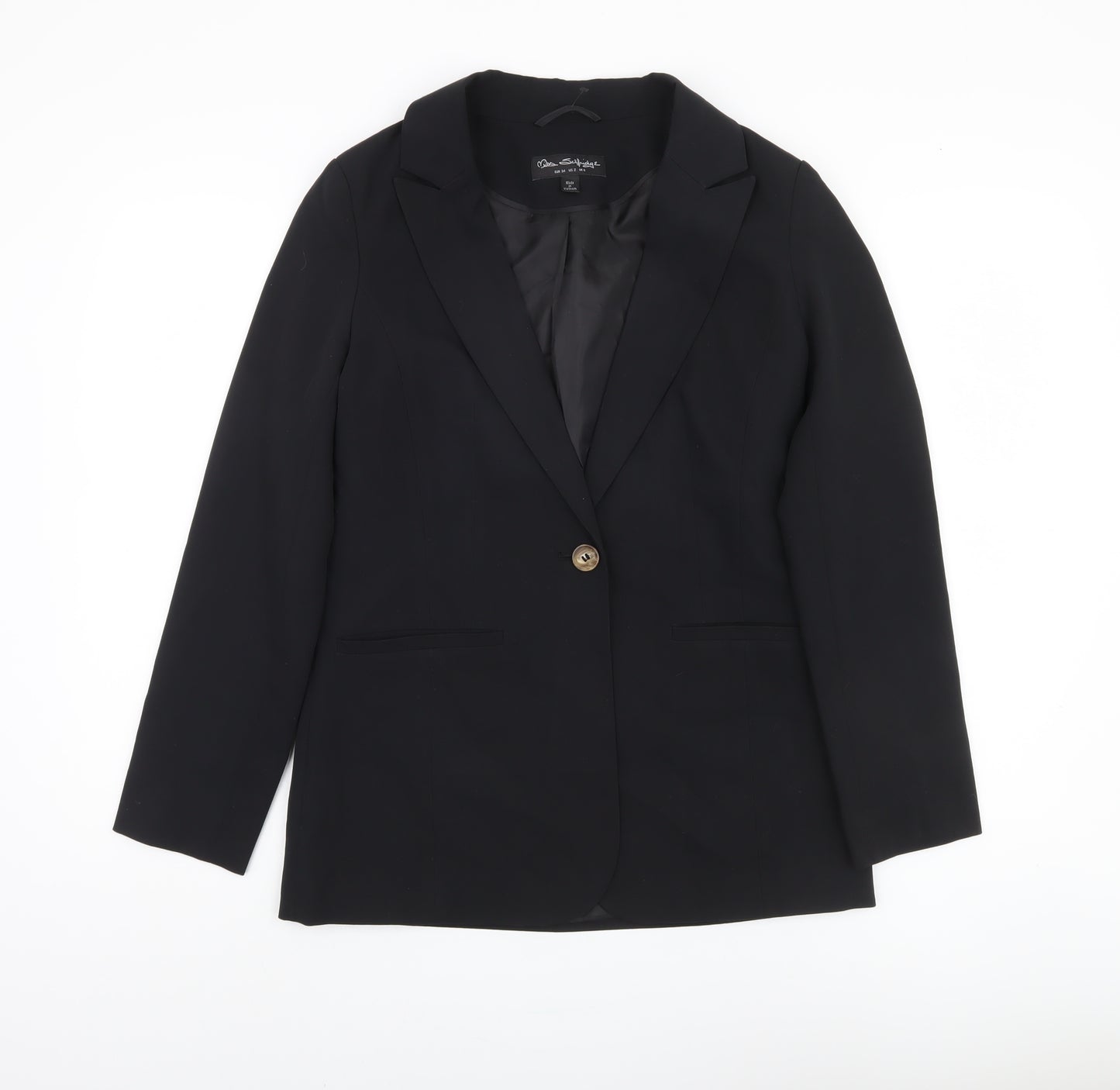 Miss Selfridge Women's Black Slim Blazer Size 6