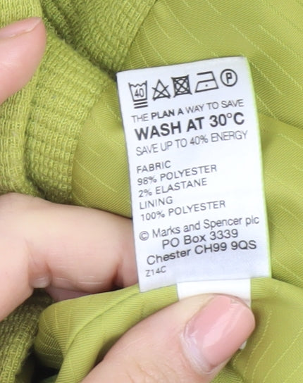 Marks & Spencer Women's Green Jacket, Size 16, Casual