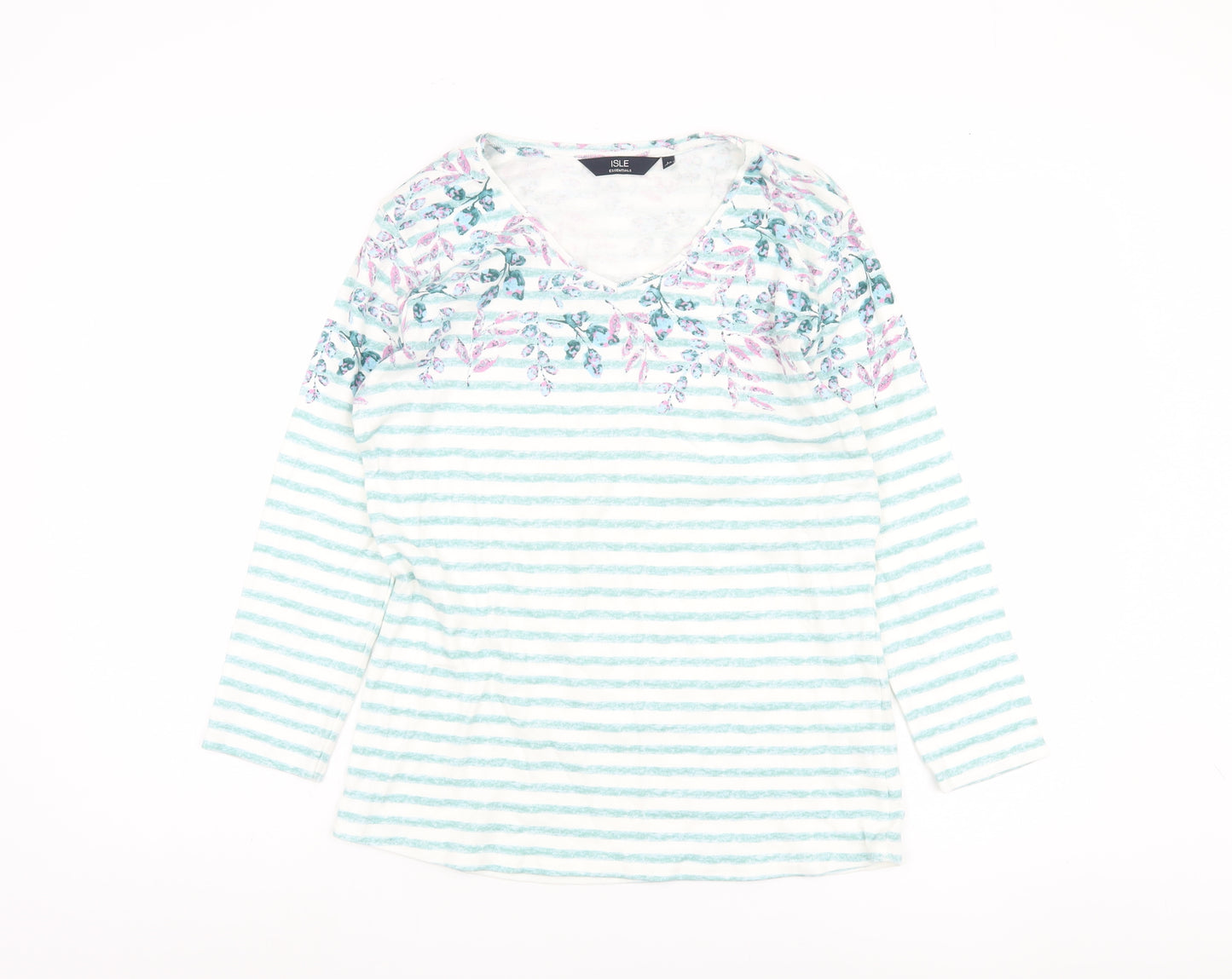 Isle Essentials Women's Multicoloured T-Shirt, Size 14-16