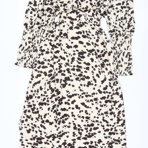 Glamorous Women's Animal Print Midi Wrap Dress