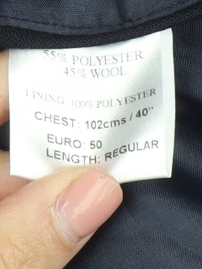 Brook Taverner Men's Blue Blazer - Size 40R Excellent