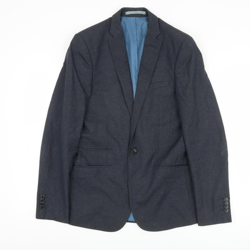 Marks and Spencer Men's Blue Blazer 36 Regular Fit
