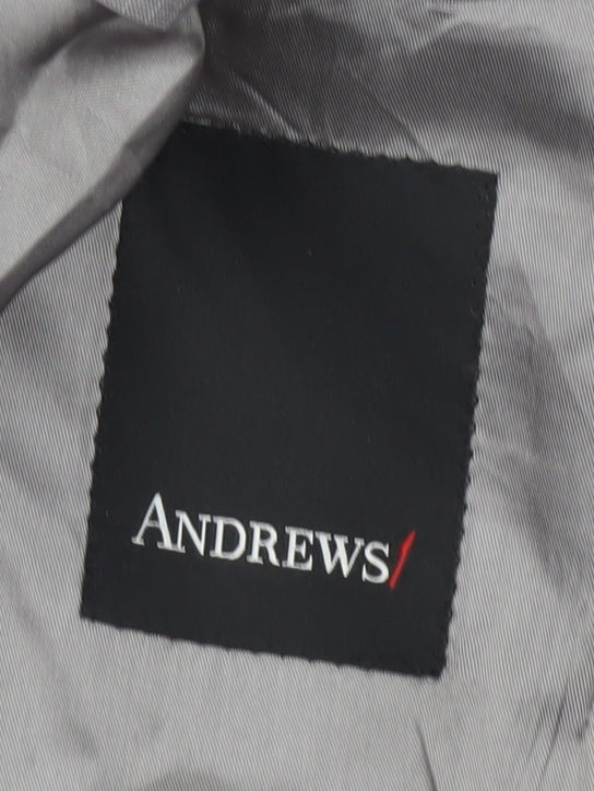 Andrews Men's Grey Regular Fit Blazer 44