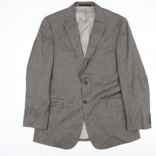 Marks and Spencer Men's Grey Wool Blazer, 42L