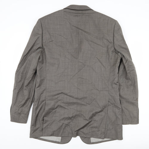 Marks and Spencer Men's Grey Wool Blazer, 42L