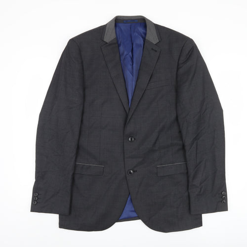 Next Men's Grey Blazer - Size 40R, Formal Wear