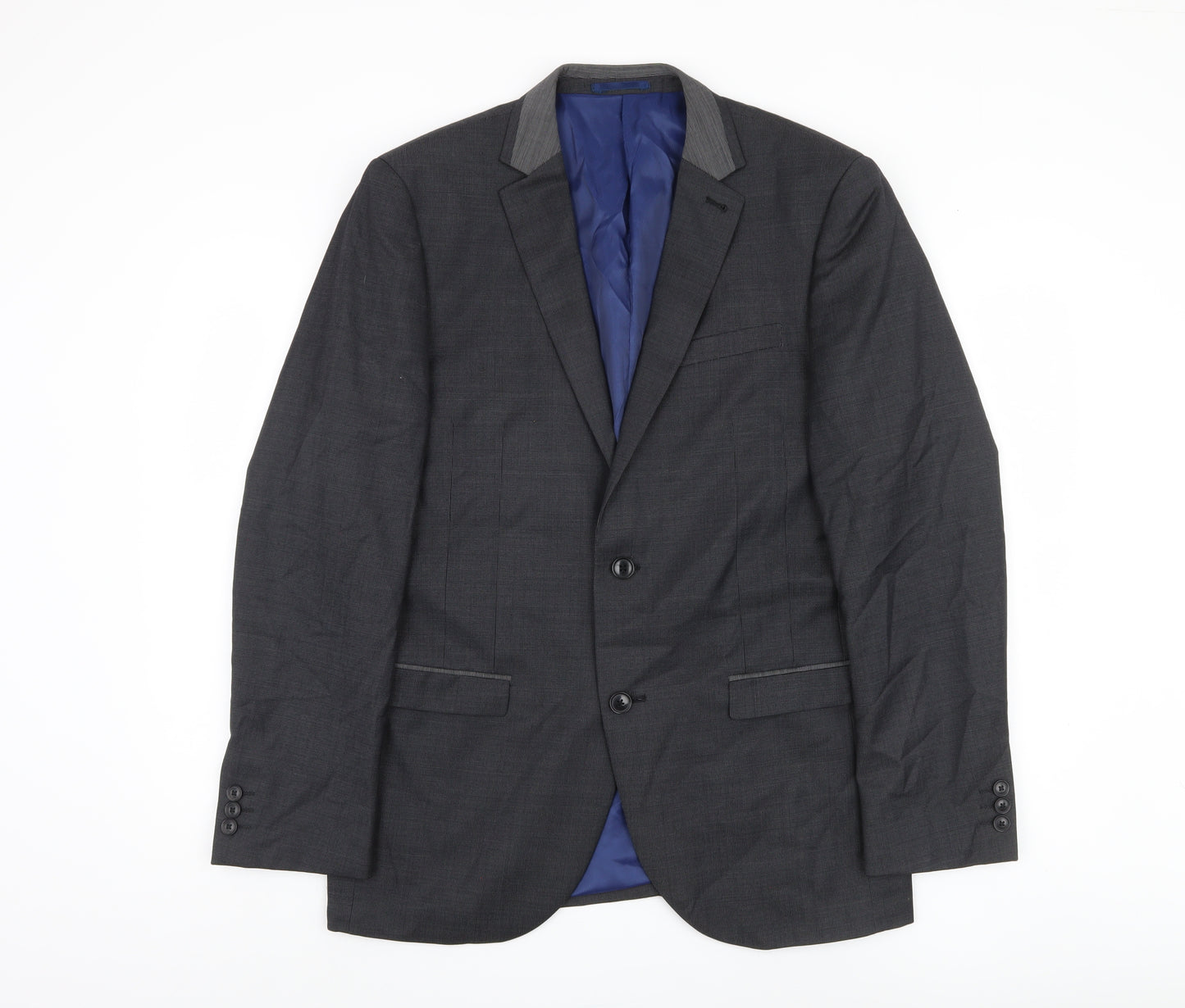 Next Men's Grey Blazer - Size 40R, Formal Wear