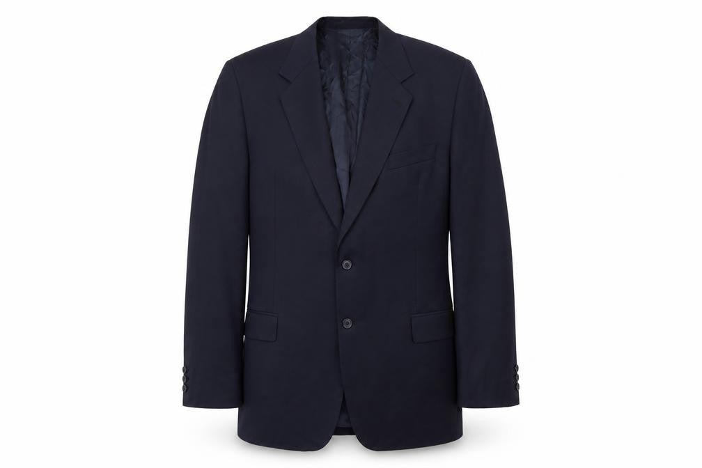 Marks & Spencer Men's Blue Wool Blazer Jacket