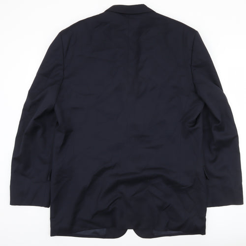 Marks and Spencer Men's Blue Wool Blazer Jacket