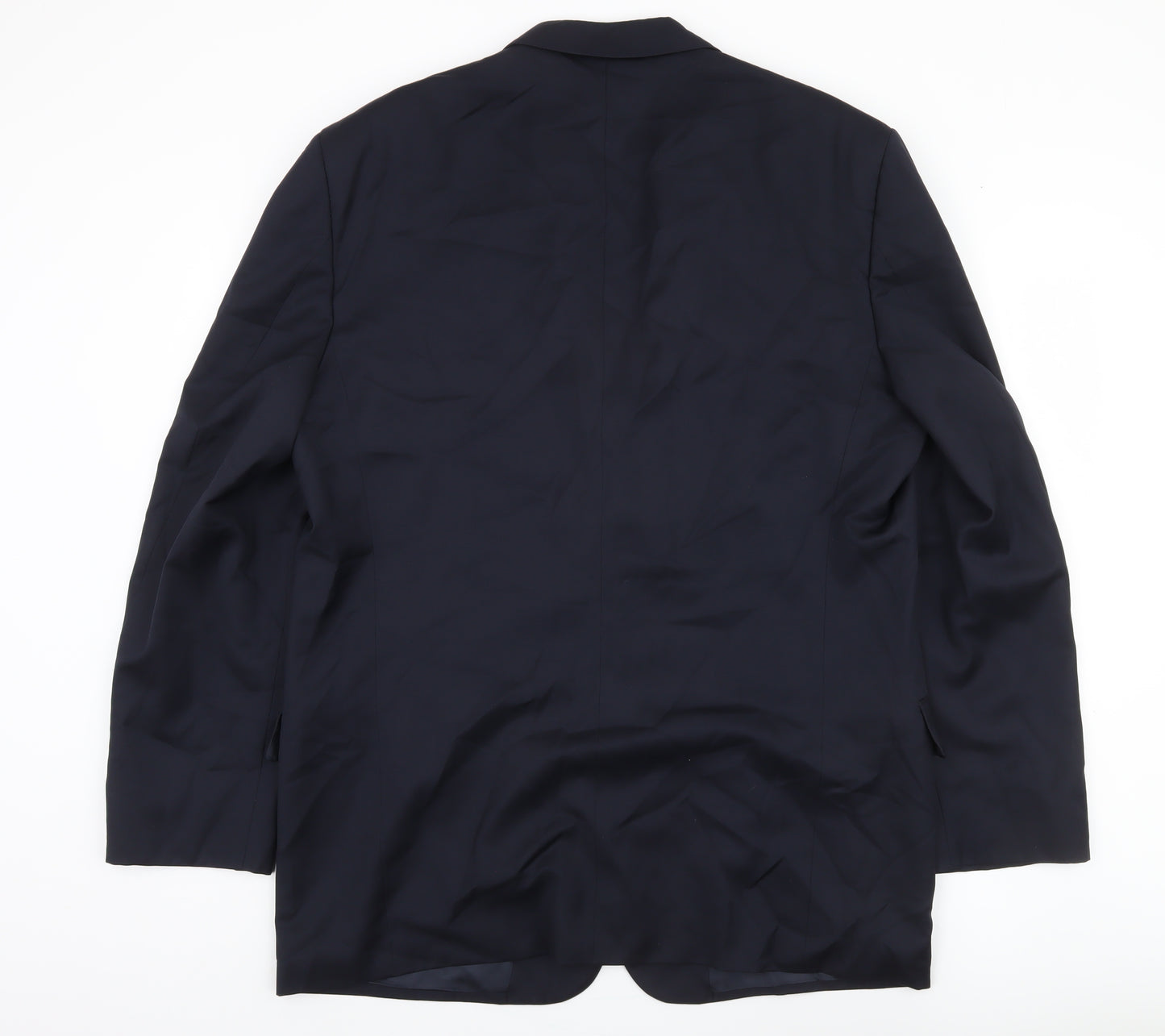 Marks and Spencer Men's Blue Wool Blazer Jacket
